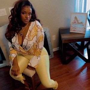 Sexy & Chic Bailey Slit Pants Set